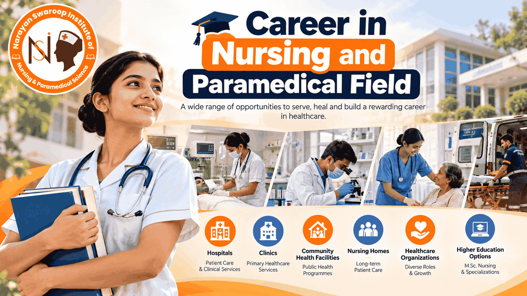 BSc Nursing vs GNM career opportunities in nursing and paramedical fields, including hospitals, clinics, community health, nursing homes and higher education options.